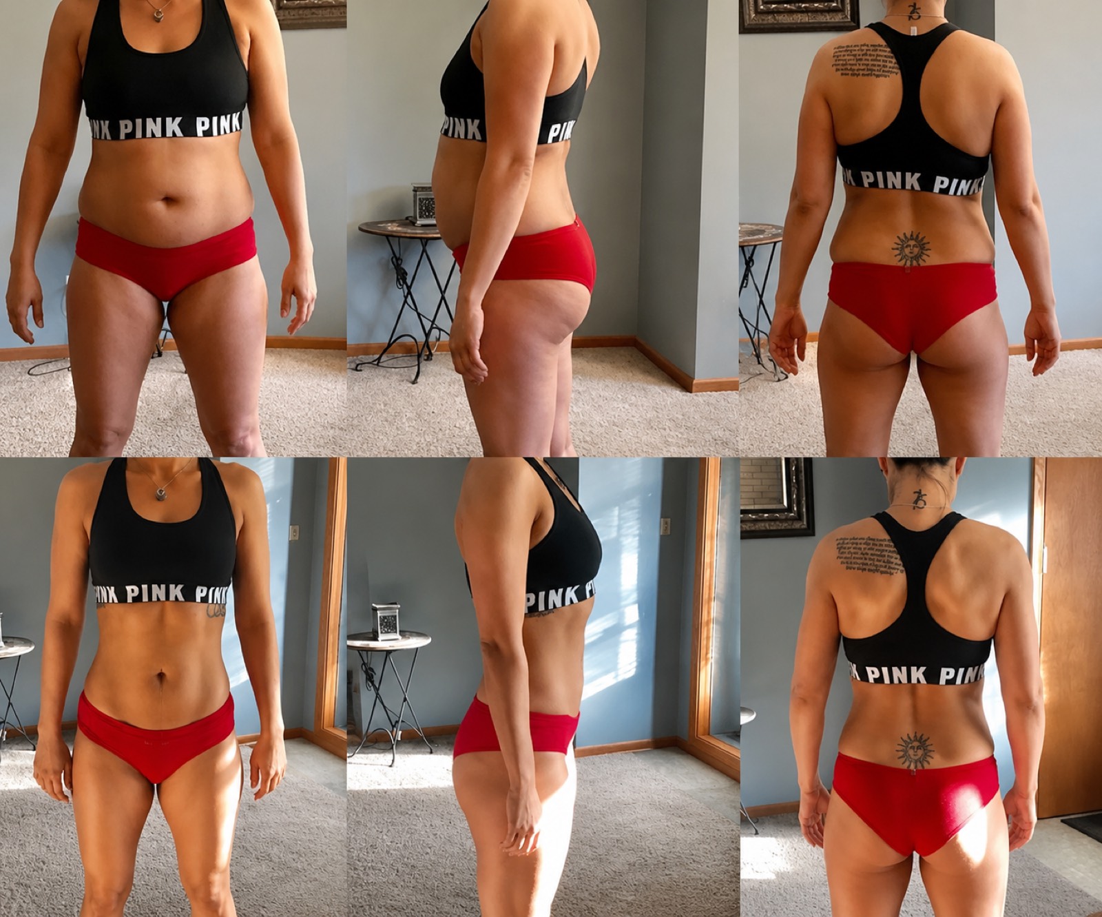 Client body transformation, before and after